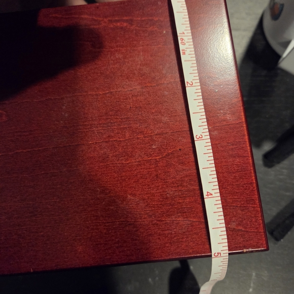 Elegant Red Wooden Jewelry Box - Picture 6 of 6